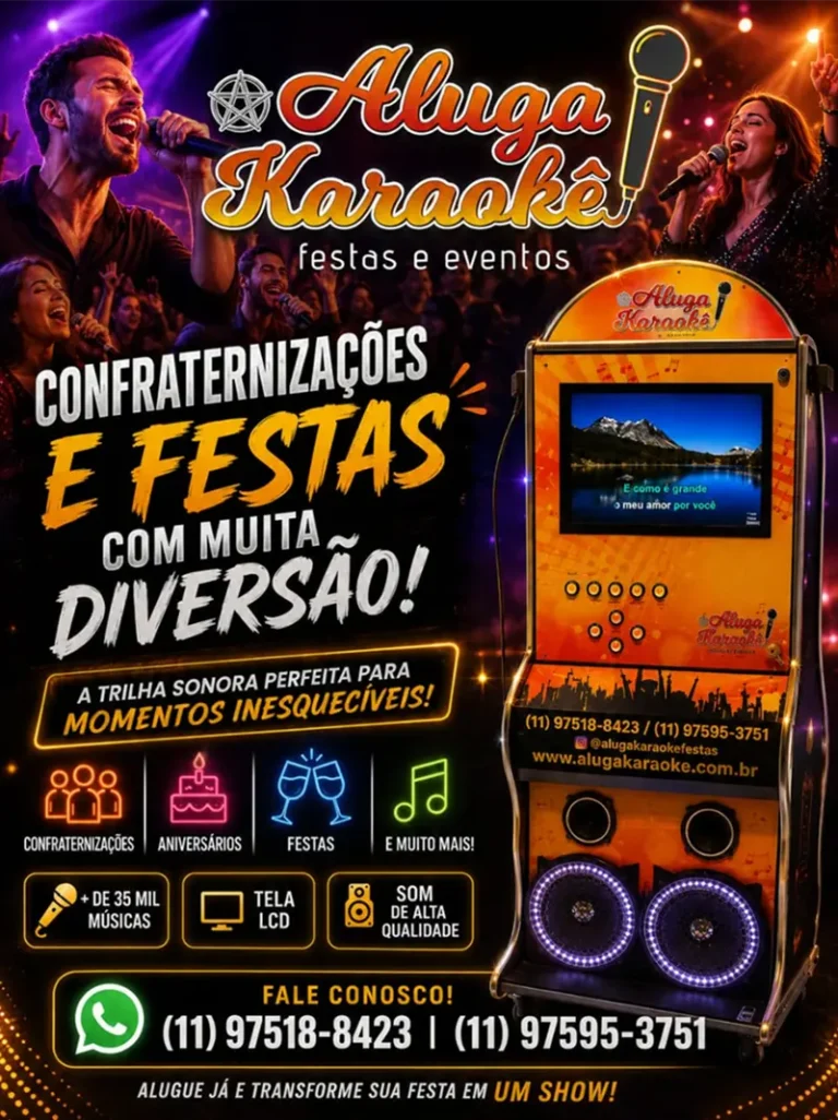 Locação de máquinas de karaokê para festas