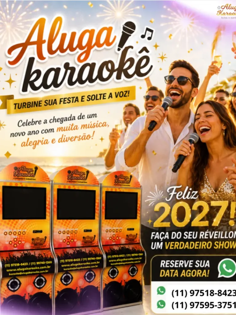 Locação de máquinas de karaokê para festas de fim de ano