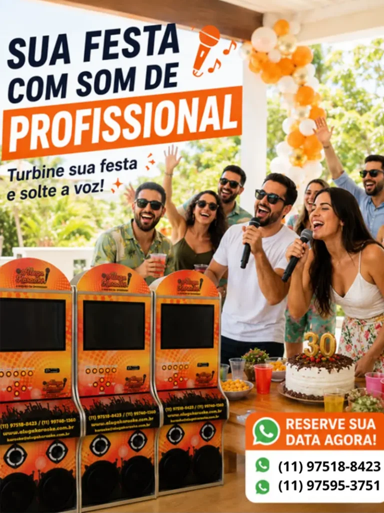 Locação de máquinas de karaokê para eventos corporativos